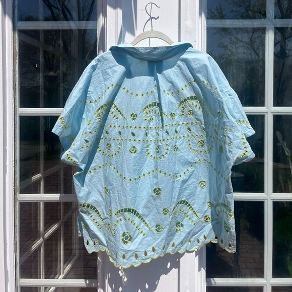 Anthropologie Maeve Boxy Eyelet Blouse NWT - Picture 7 of 9